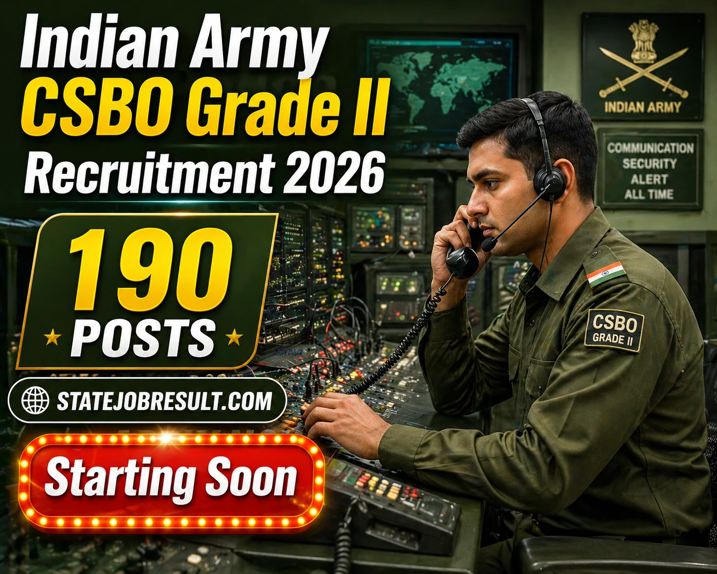 Indian Army CSBO Grade II Recruitment 2026
