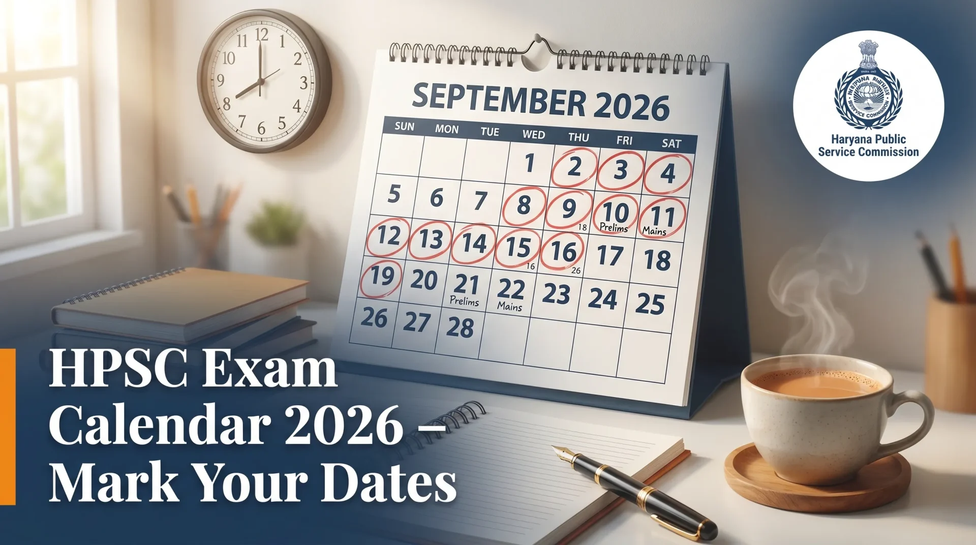 HPSC Exam Calendar 2026