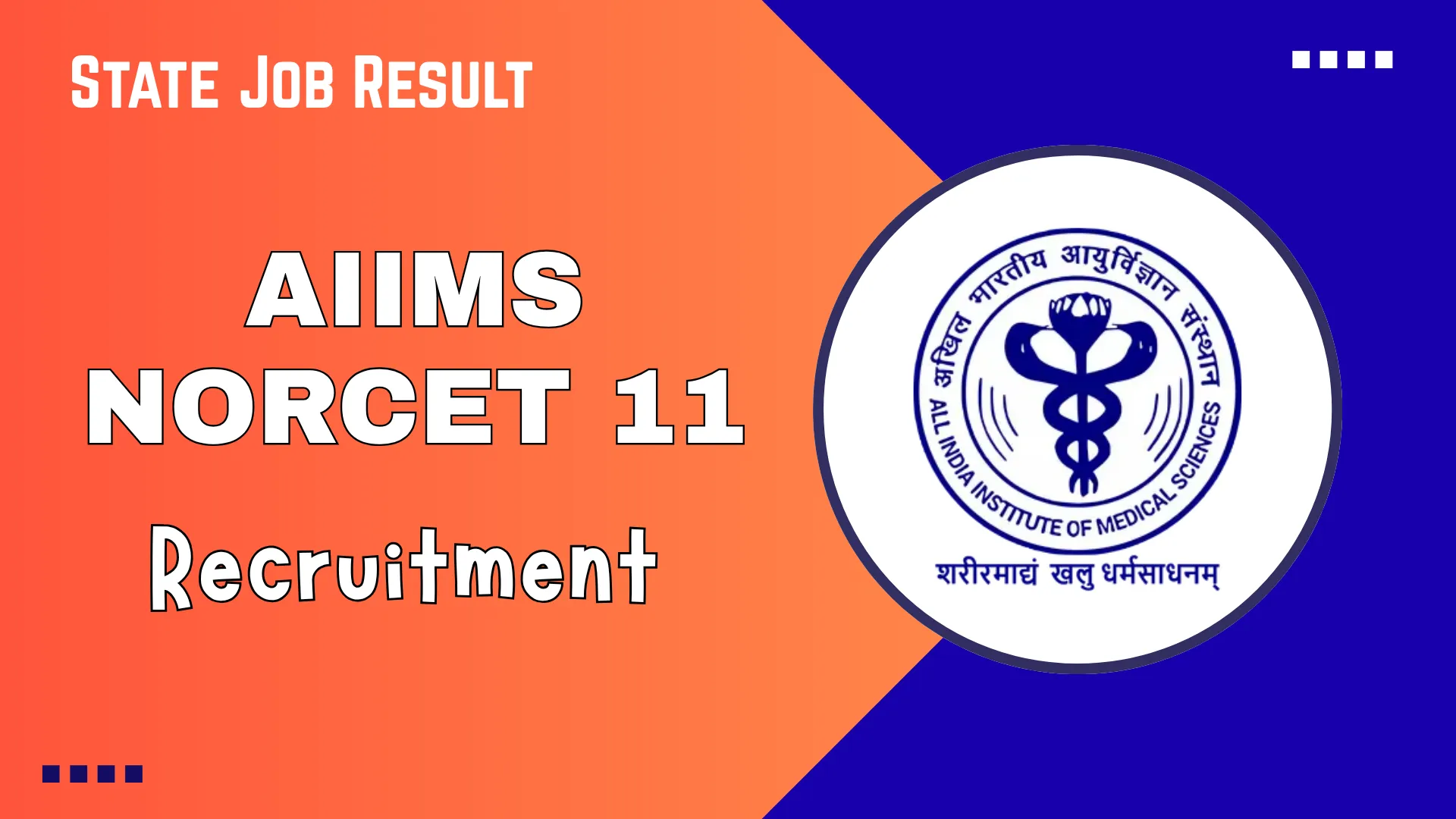 AIIMS NORCET 11 Recruitment 2026