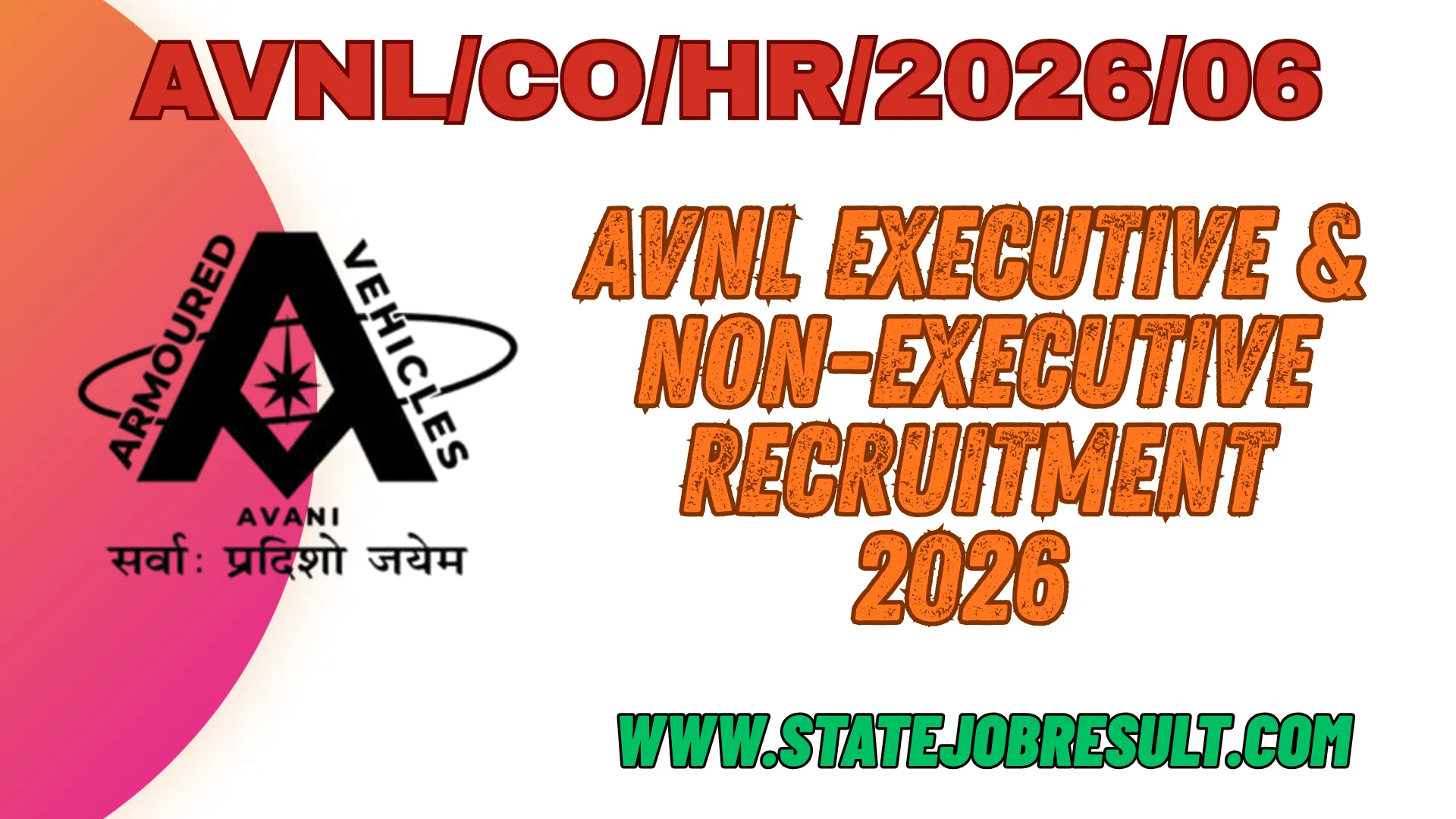 AVNL Executive & Non Executive Recruitment 2026