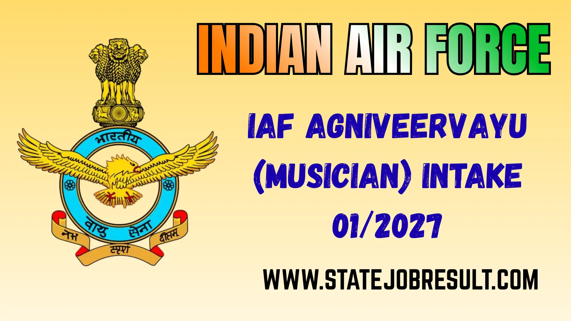IAF AgniveerVayu (Musician) Intake 01/2027