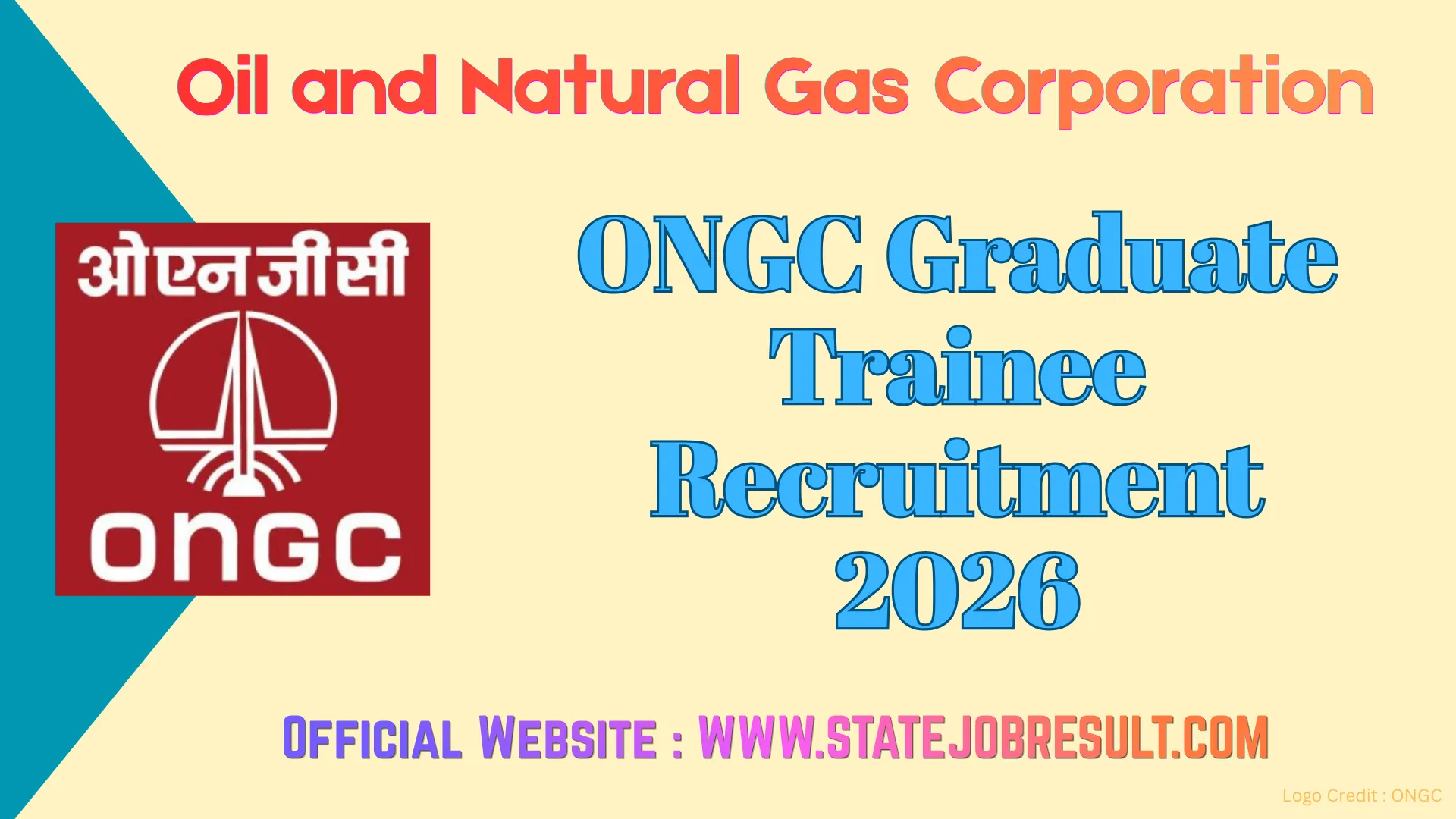 ONGC Graduate Trainee Recruitment 2026