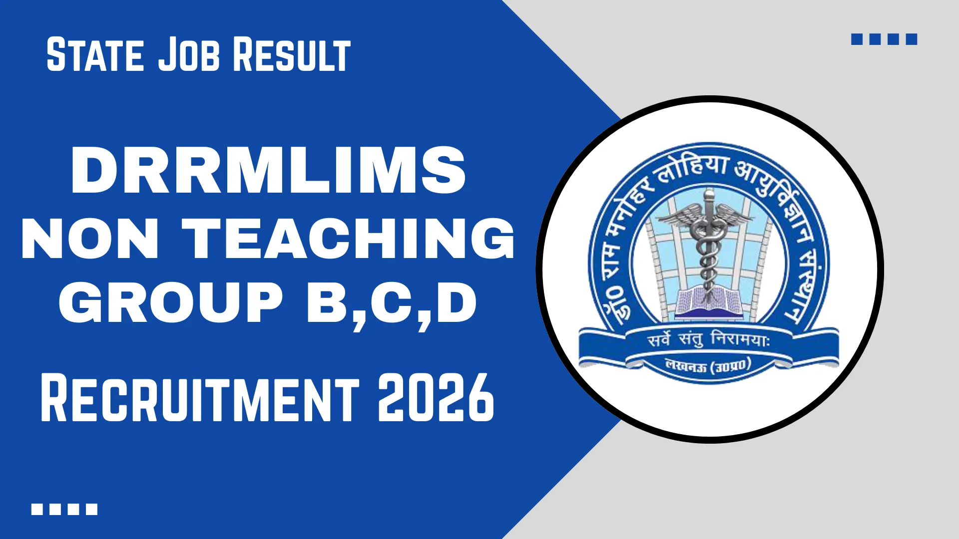 DRRMLIMS Non-Teaching Group B C D Recruitment 2026