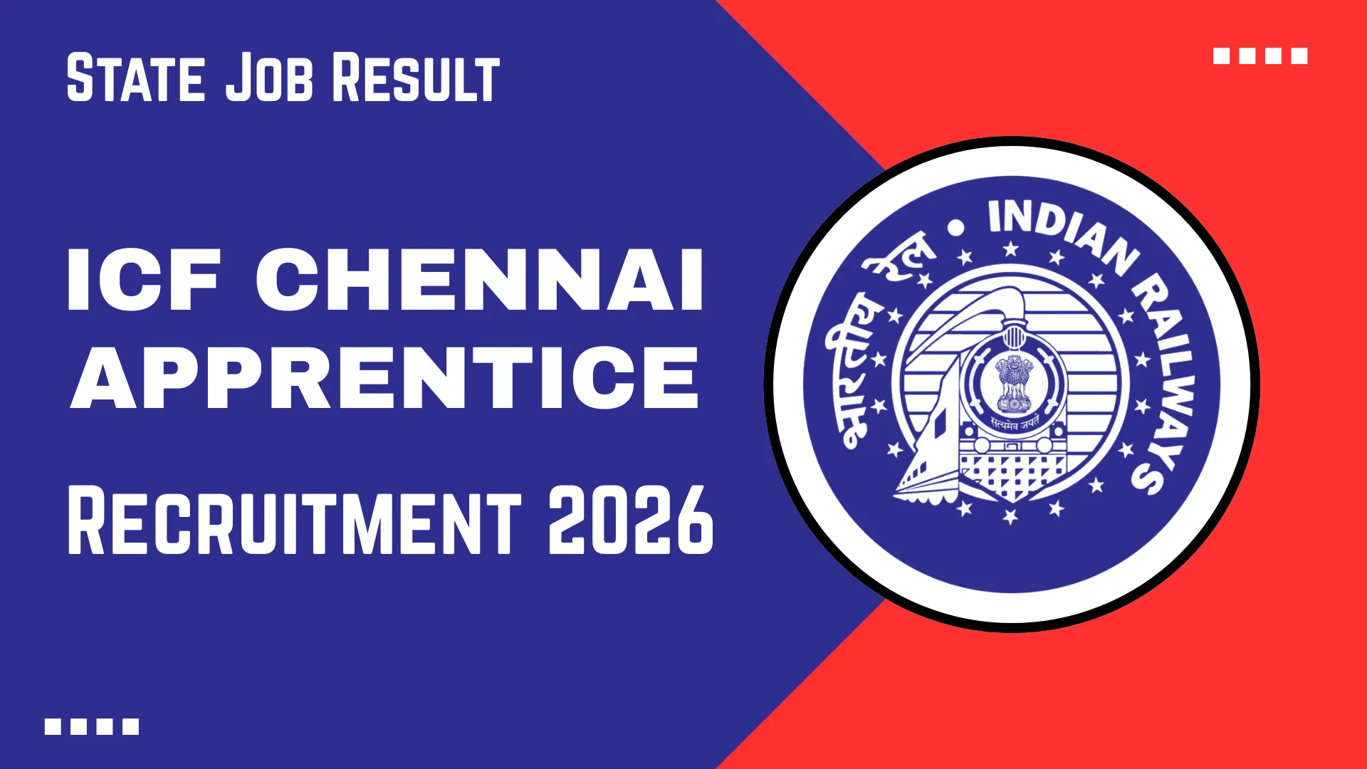 ICF Chennai Apprentice Recruitment 2026