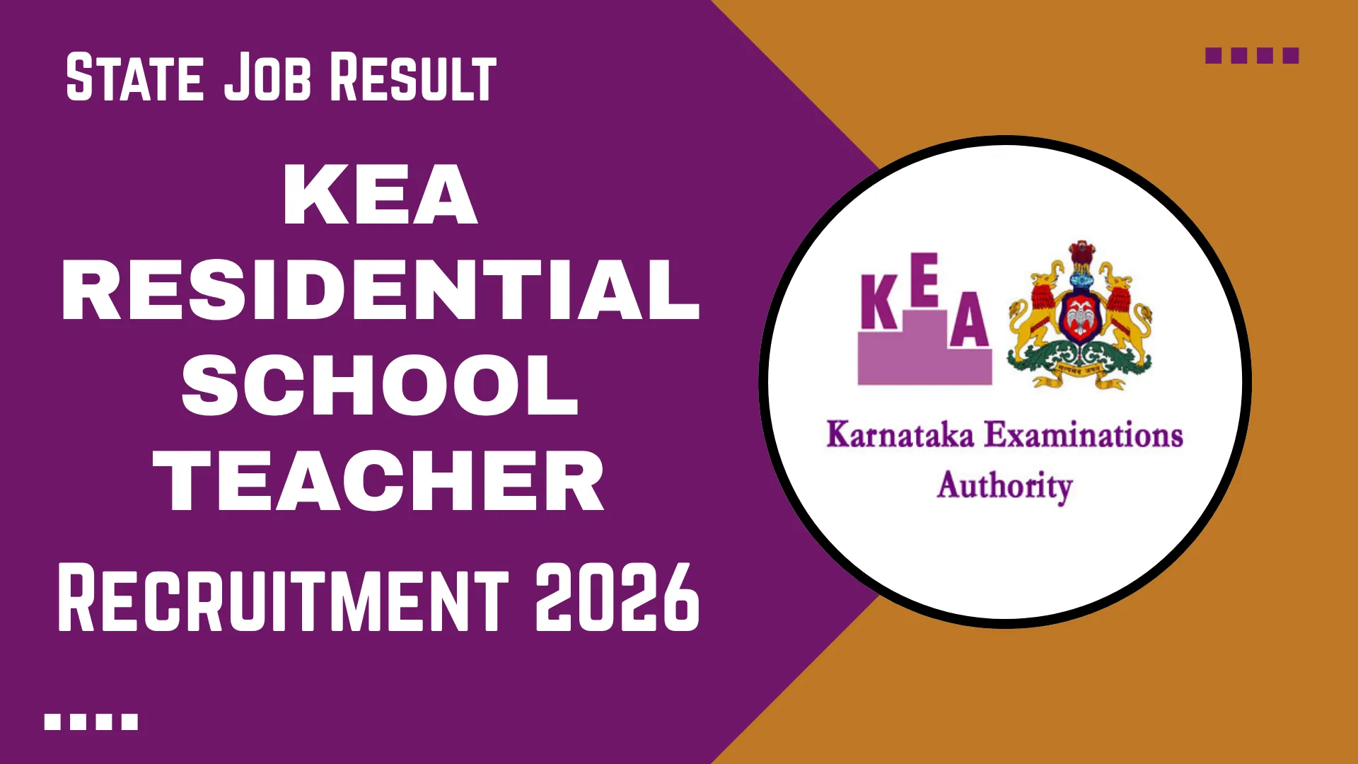 KEA Residential School Teacher Recruitment 2026