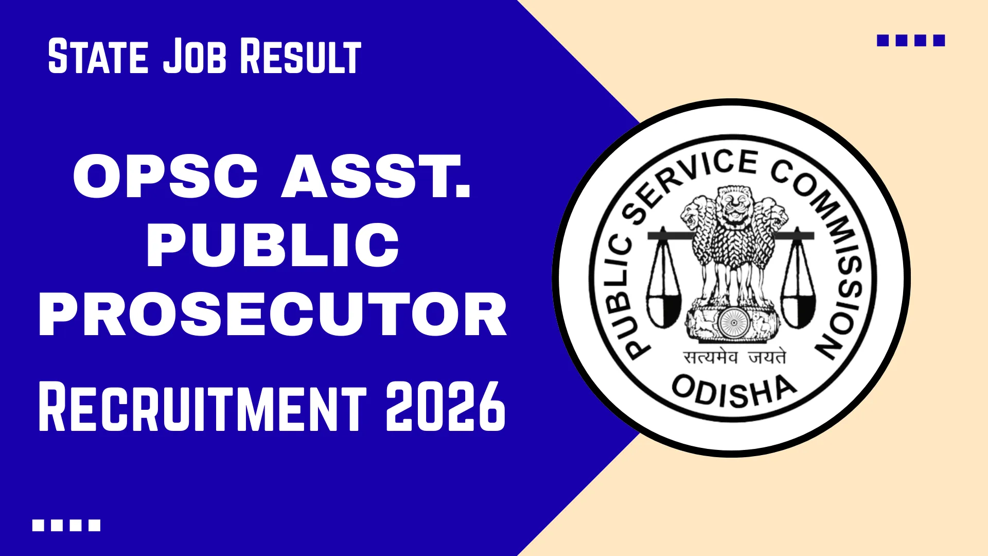 OPSC Assistant Public Prosecutor Recruitment 2026