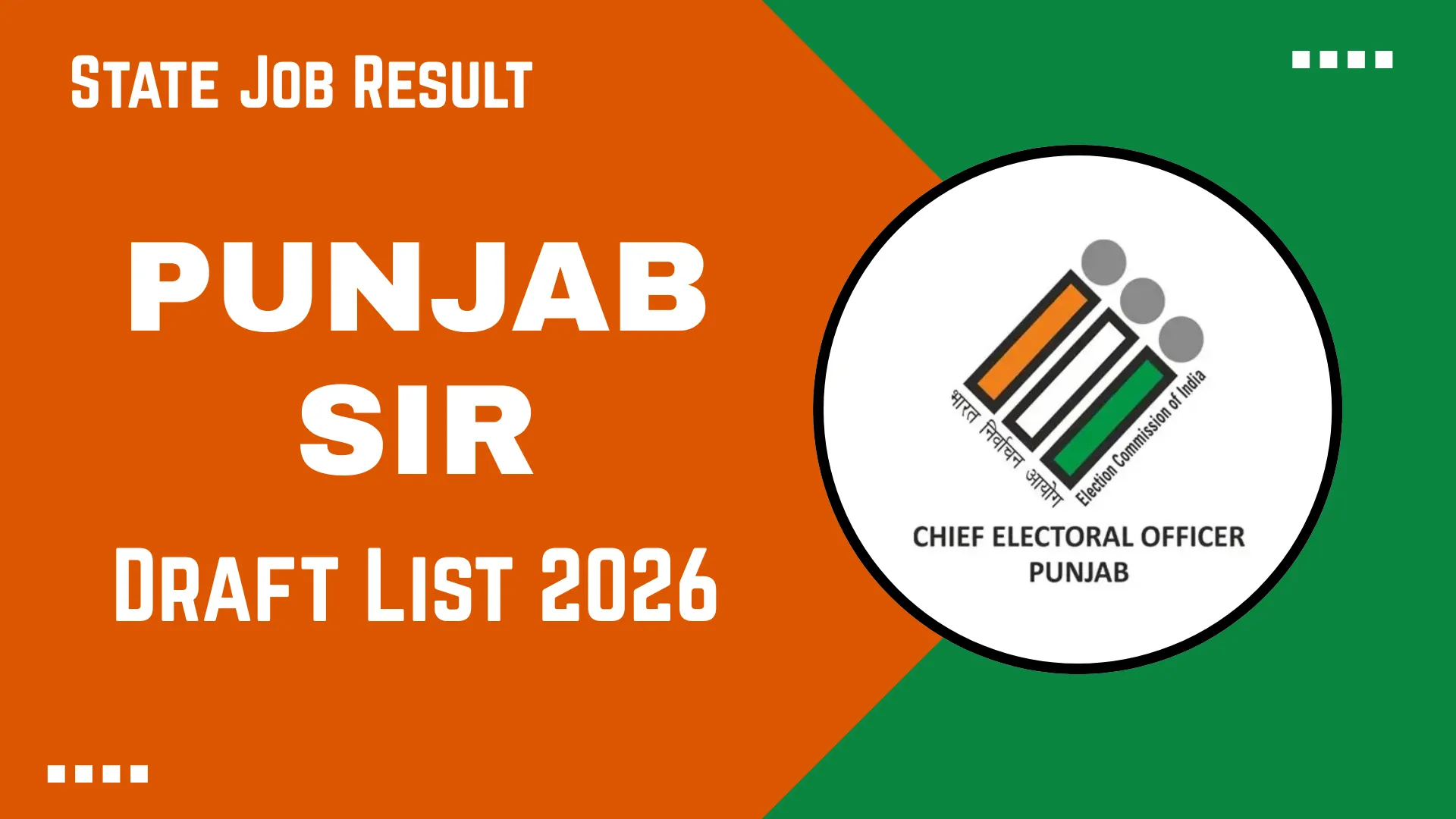 Punjab SIR Draft List 2026