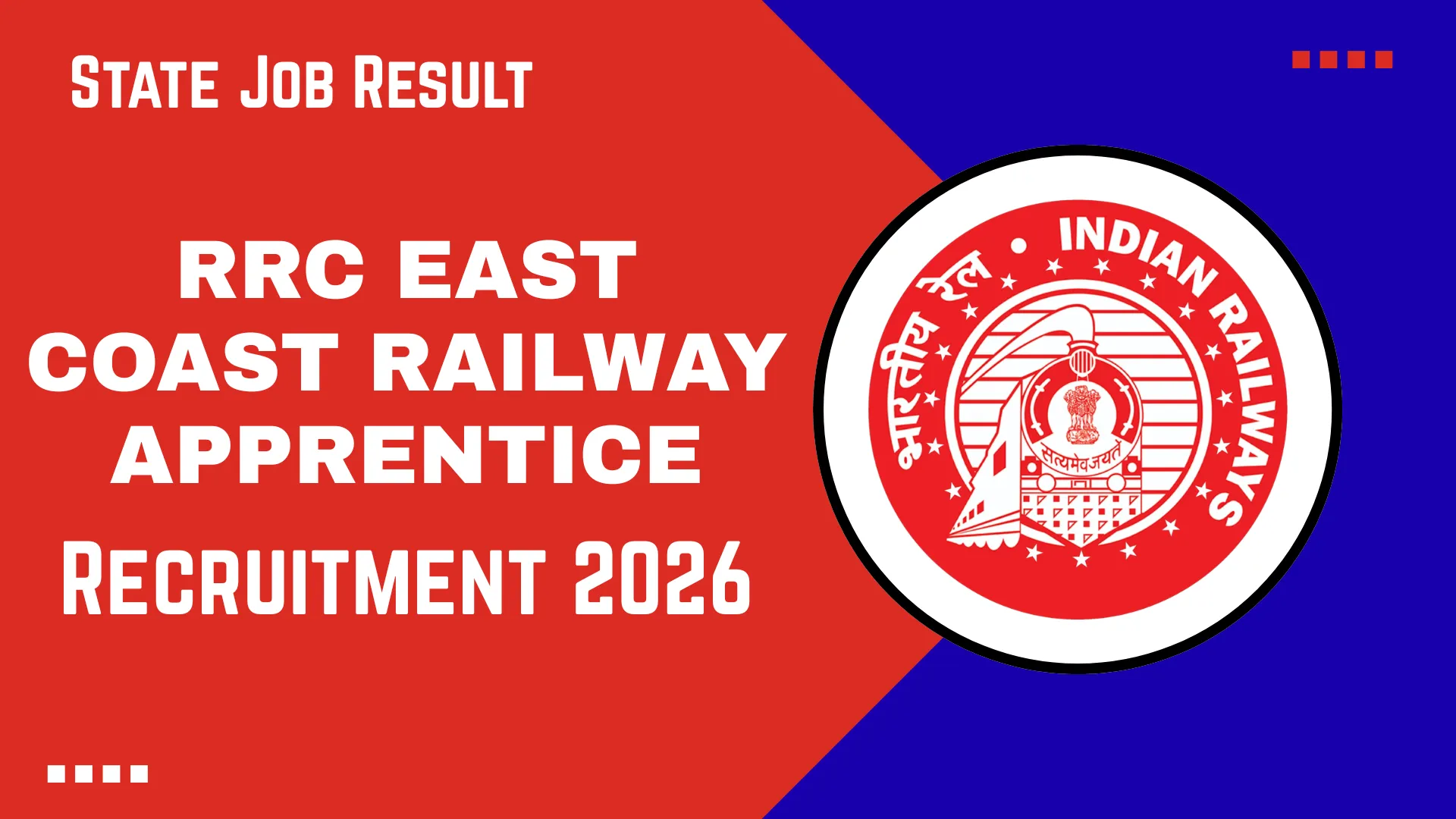 RRC East Coast Railway Apprentice Recruitment 2026